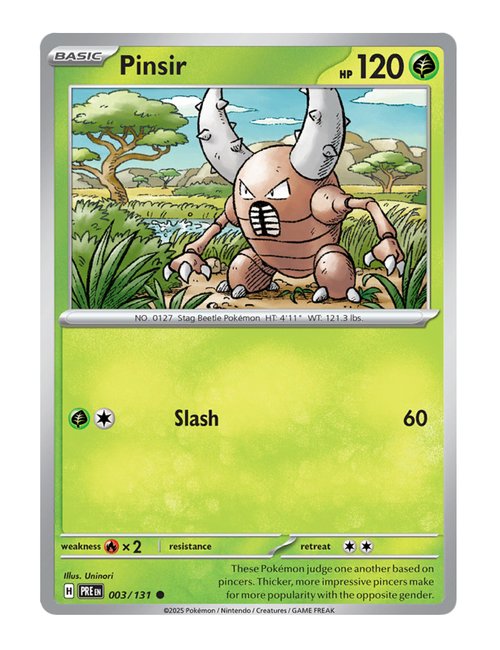 Pinsir #003/181 Reverse Holo - Prismatic Evolutions