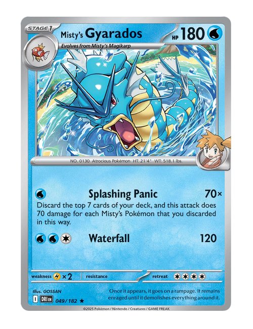Misty's Gyarados #049/182 Holo - Destined Rivals