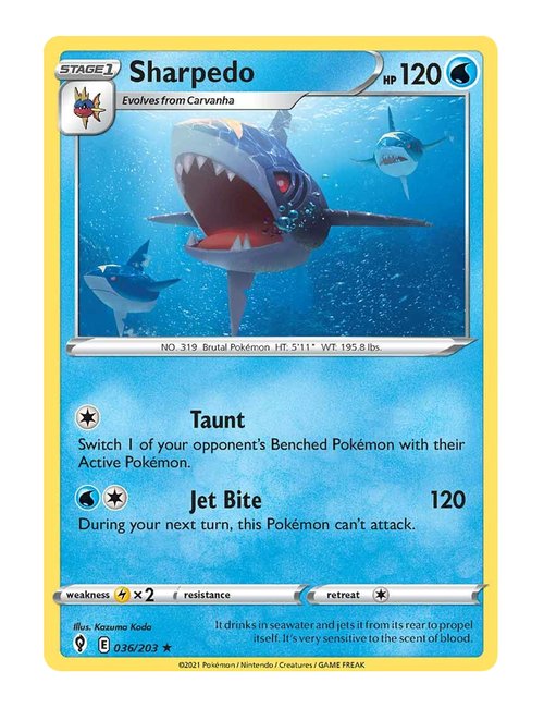 Sharpedo #036/203 - Evolving Skies