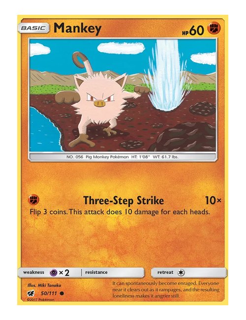 Mankey #50/111 - Crimson Invasion