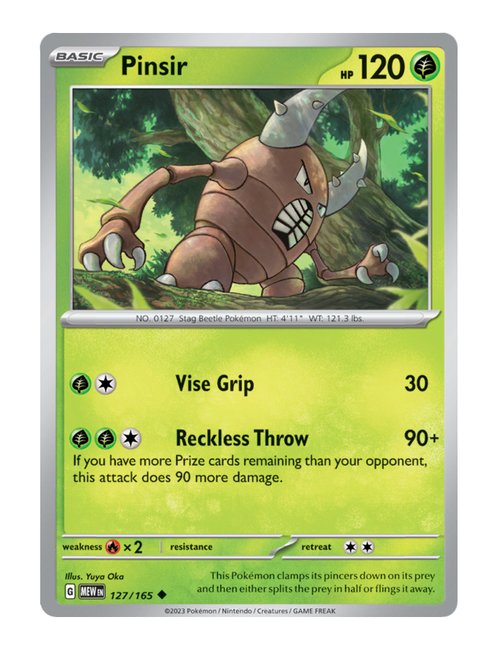 Pinsir #127/165 Reverse Holo - Japanese 151