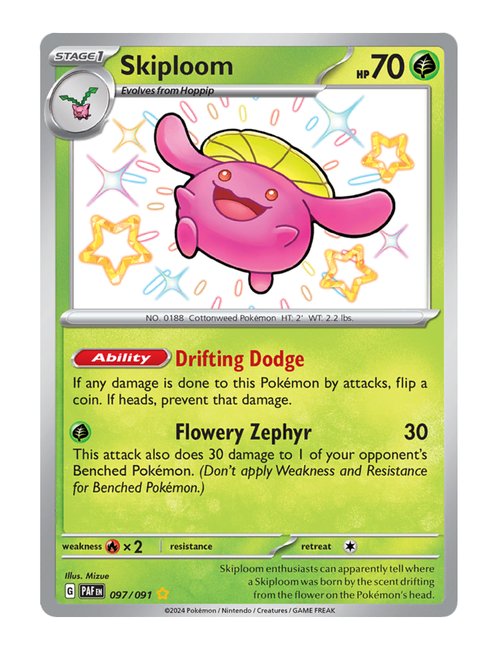 Skiploom #097/091 - Paldean Fates