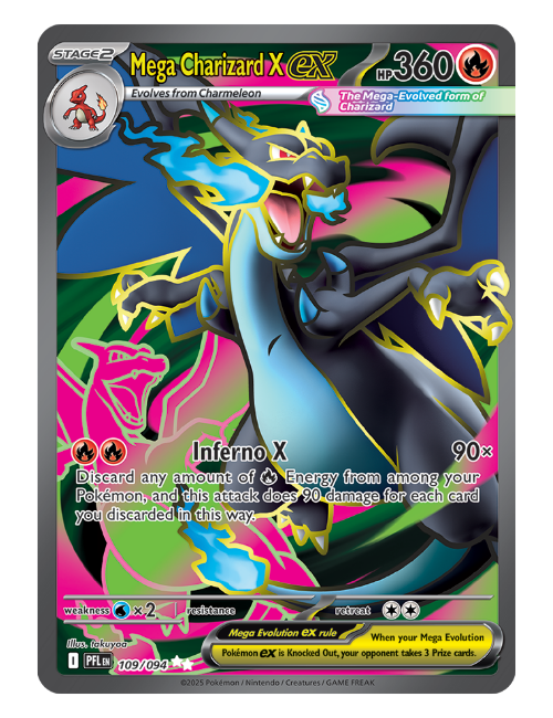 Mega Charizard X ex  - 109/094 - Phantasmal Flames