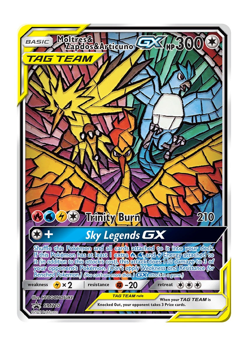 Moltres & Zapdos & Articuno GX #SM210 - Promo