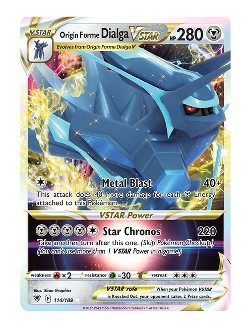 Origin Forme Dialga VSTAR #114/189 Reverse Holo - Astral Radiance