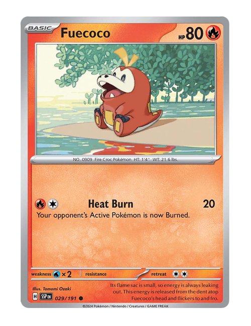 Fuecoco #29/191 Reverse Holo - Surging Sparks