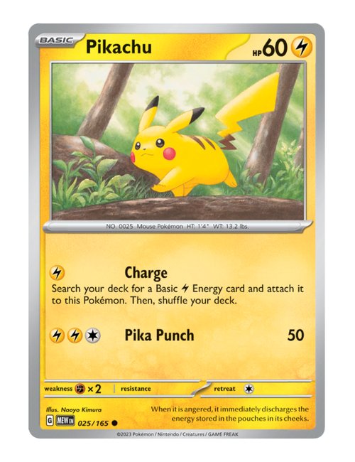 Pikachu #025/165 - 151