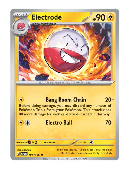 Electrode #101/165 Reverse Holo - 151