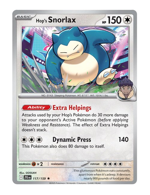 Hop's Snorlax #117/159 - Journey Together