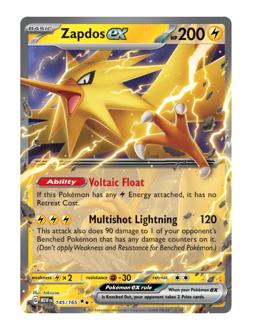 Zapdos ex #145/165 - 151