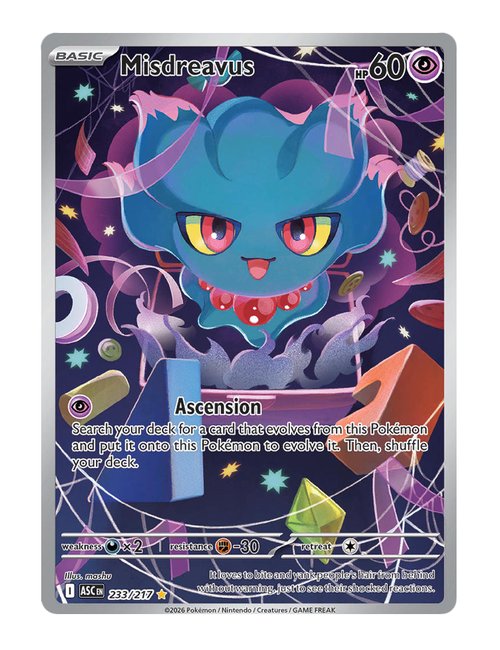 Misdreavus #233/217 - Ascended Heroes