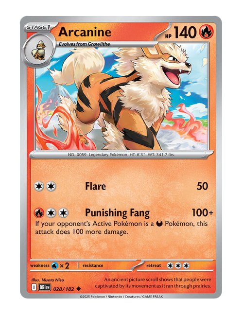 Arcanine #028/182 - Destined Rivals