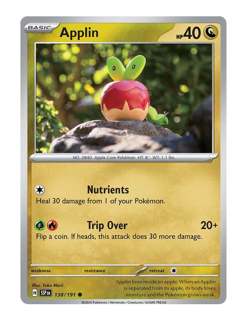 Applin #138/191 Reverse Holo - Surging Sparks