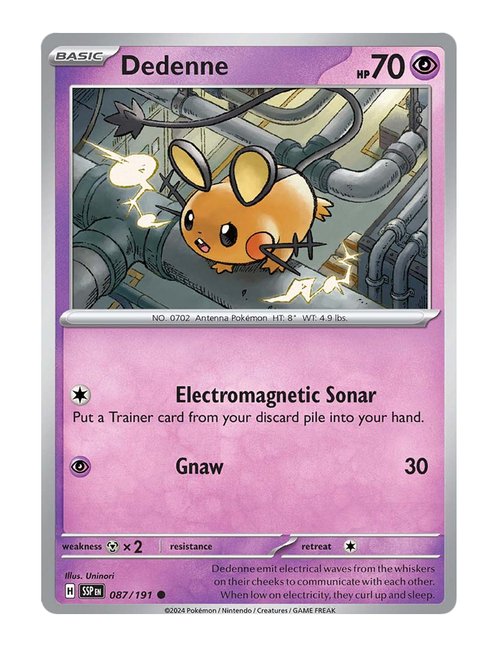 Dedenne #87/191 Reverse Holo - Surging Sparks