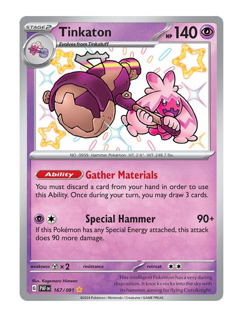 Tinkaton #167/091 - Paldean Fates