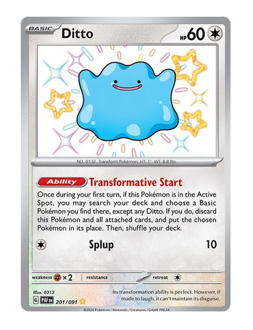 Ditto #201/091 - Paldean Fates