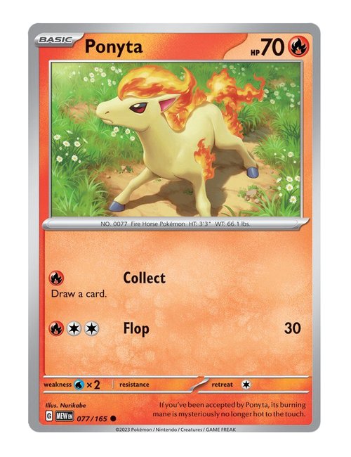 Ponyta #077/165 - 151