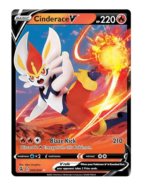 Cinderace V #43/264 - Fusion Strike