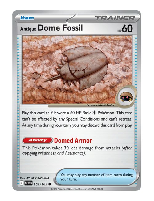 Antique Dome Fossil #152/165 - 151