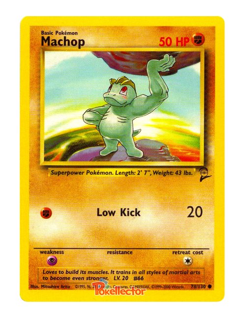 Machop #78/130 - Base Set 2