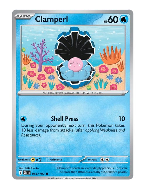 Clamperl #054/182 - Destined Rivals