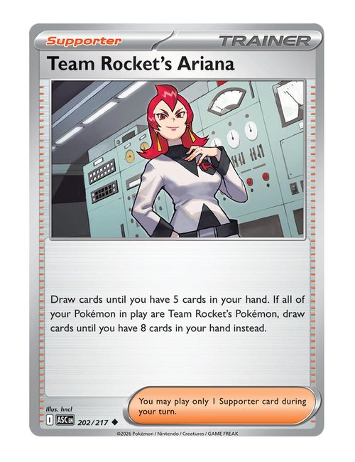 Team Rocket's Ariana #202/217 Reverse Holo - Ascended Heroes