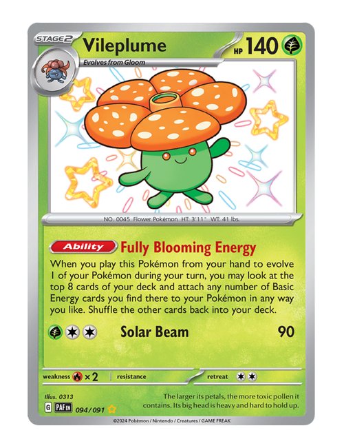 Vileplume #094/091 - Paldean Fates