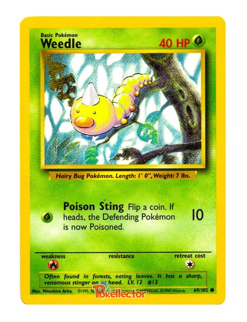Weedle #69/102 - Base Set