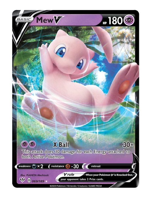 Mew V #69/189 - Darkness Ablaze