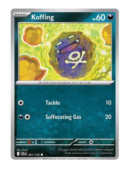 Koffing #91/159 Reverse Holo - Journey Together