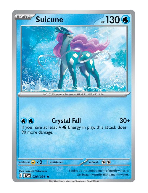 Suicune #026/094 Holo - Phantasmal Flames