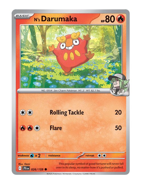 N's Darumaka #26/159 Reverse Holo - Journey Together
