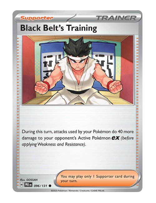 Black Belt's Training #096/181 Reverse Holo - Prismatic Evolutions