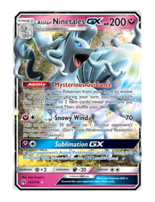 Alolan Ninetales GX #132/214 - Lost Thunder
