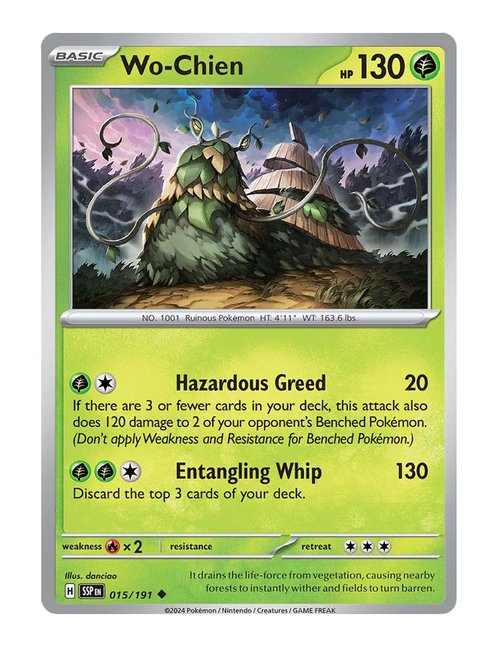 Wo-Chien #15/191 Reverse Holo - Surging Sparks