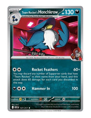Team Rocket's Honchkrow #127/217 Holo - Ascended Heroes
