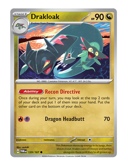 Drakloak #129/167 Reverse Holo - Twilight Masquerade