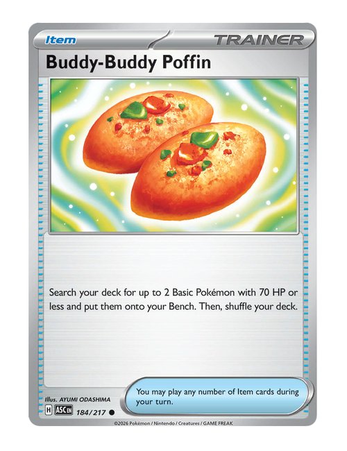 Buddy-Buddy Poffin #184/217 Reverse Holo - Ascended Heroes