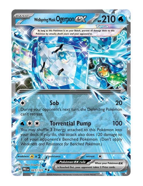 Wellspring Mask Ogerpon ex #027/131 - Prismatic Evolutions