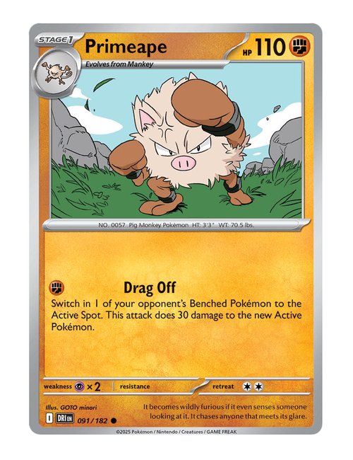 Primeape #091/182 - Destined Rivals
