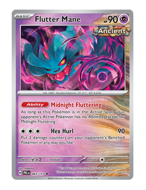 Flutter Mane #043/181 Reverse Holo - Prismatic Evolutions