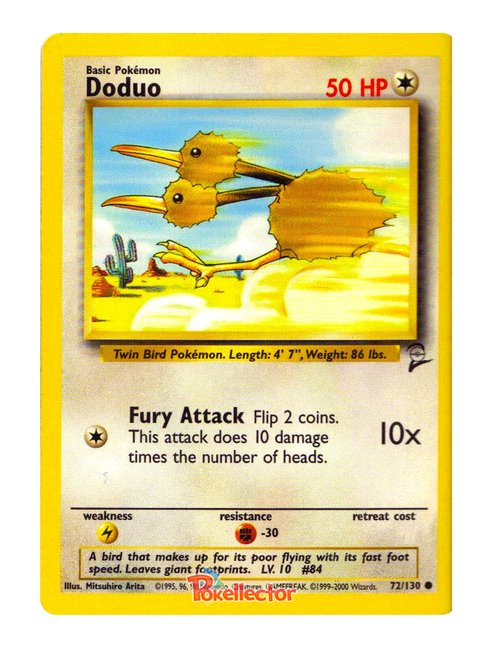 Doduo #72/130 - Base Set 2