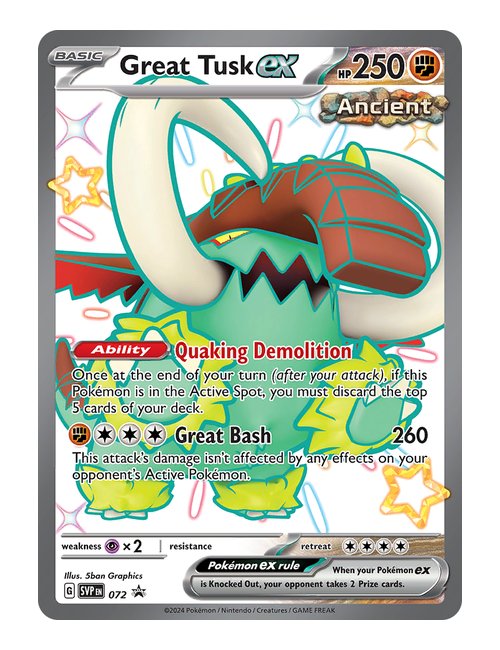 Great Tusk ex #72 Promo - Promo