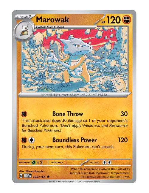 Marowak #105/165 - 151
