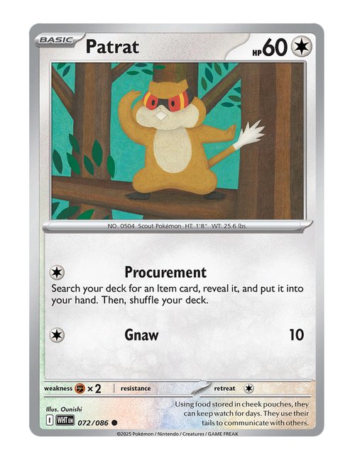 Patrat #072/130 Reverse Holo - White Flare