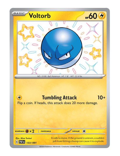 Voltorb #133/091 - Paldean Fates