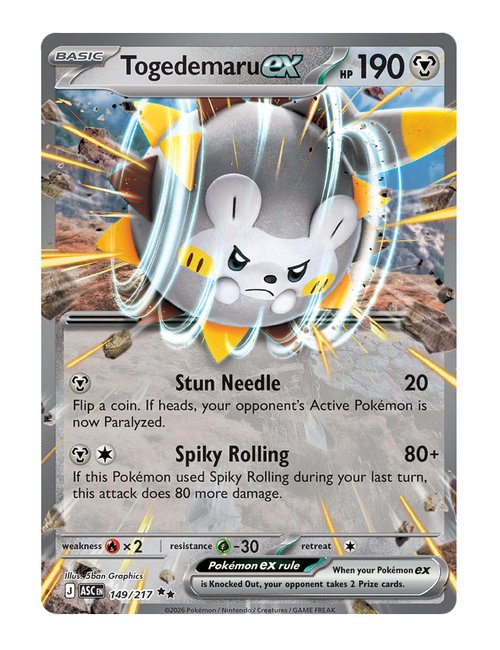Togedemaru ex #149/217 - Ascended Heroes