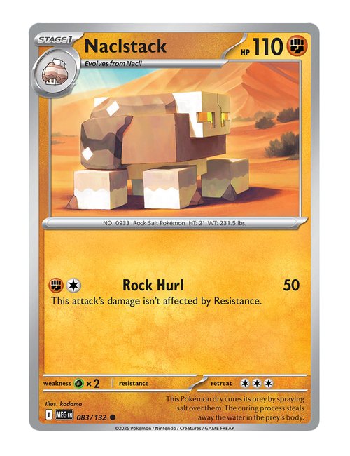 Naclstack #083/175 Reverse Holo - Mega Evolution