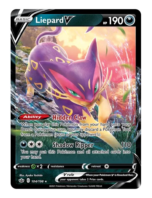 Liepard V #104/198 - Chilling Reign