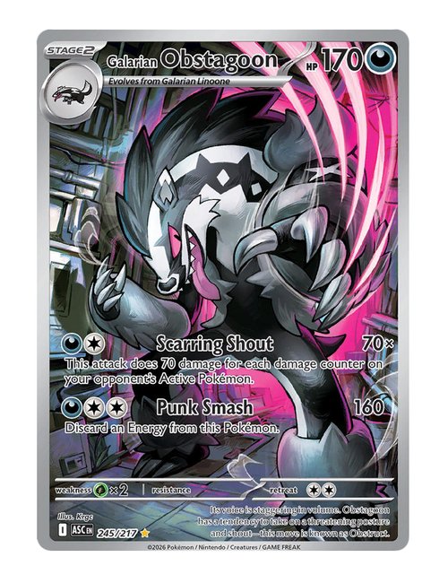 Galarian Obstagoon #245/217 - Ascended Heroes